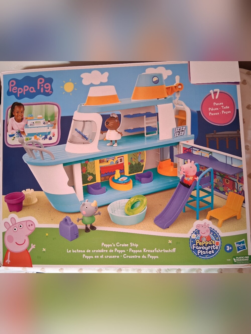 🔥3/$70 Hasbro 17pc. Peppa Pig Cruise Ship Playset